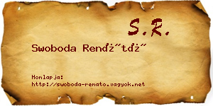 Swoboda Renátó névjegykártya
